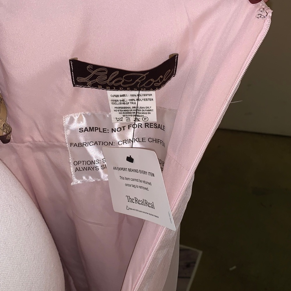 💕 Lela Rose pink chiffon evening gown. Size 16💕 - Picture 9 of 10